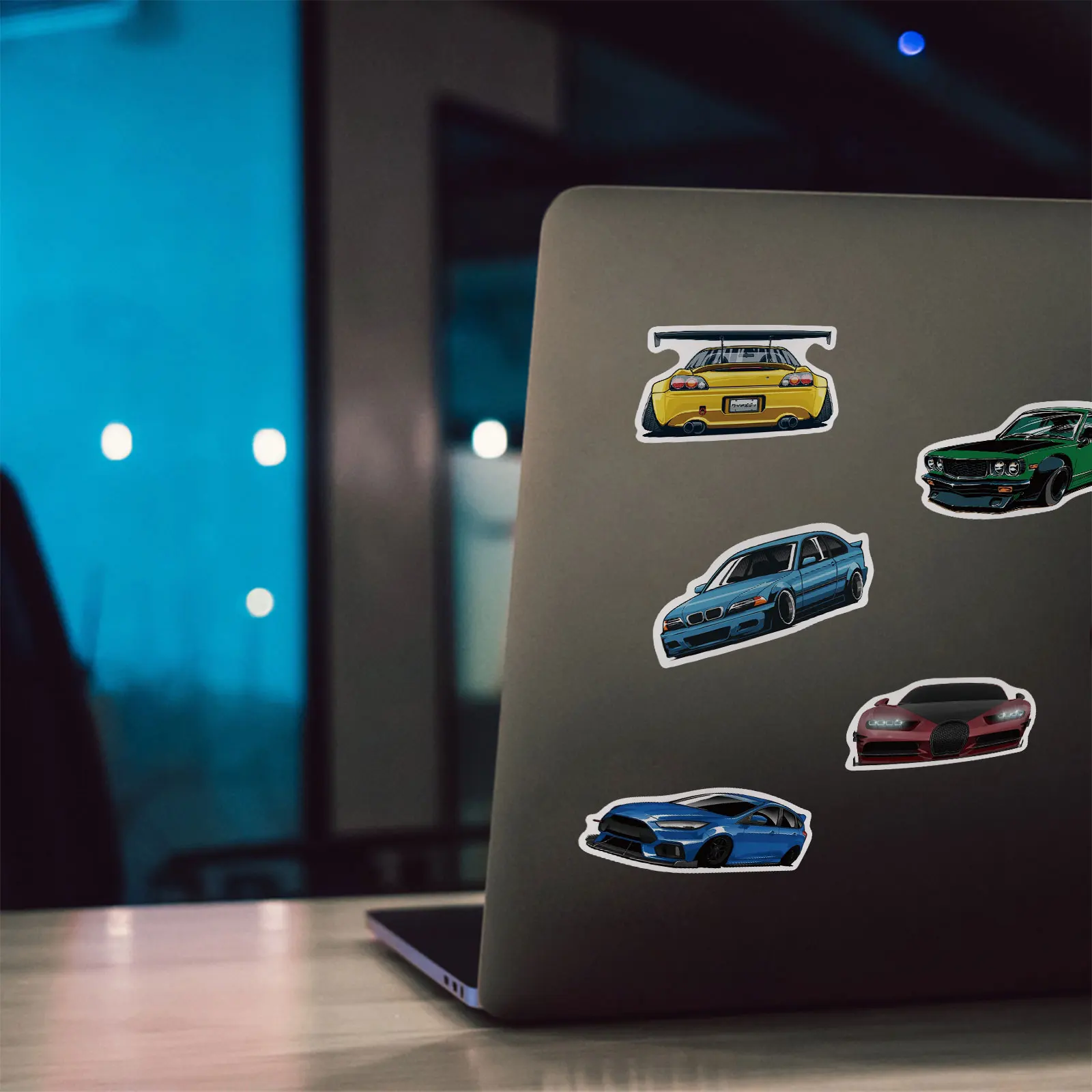50PCS Retrofit Racing Car Graffiti Stickers Laptop Guitar Luggage Bike Skateboard Waterproof Sticker Decal Kid Toy