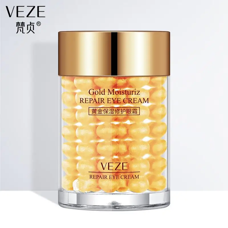 VENZEN 24K Gold Eye Cream Moisturizing Anti Puffiness Anti Wrinkle Remove Dark Circle Anti-Aging Eye Care