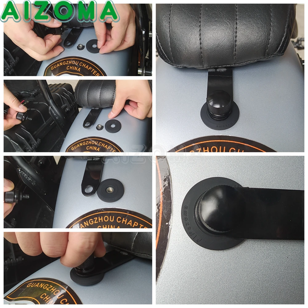 Motorcycle Rear Fender Seat Screw Rubber Gasket Mount Kit For Harley Dyna Softail Touirng Sporster XL 1200 883 Fat Bob 1997-2022