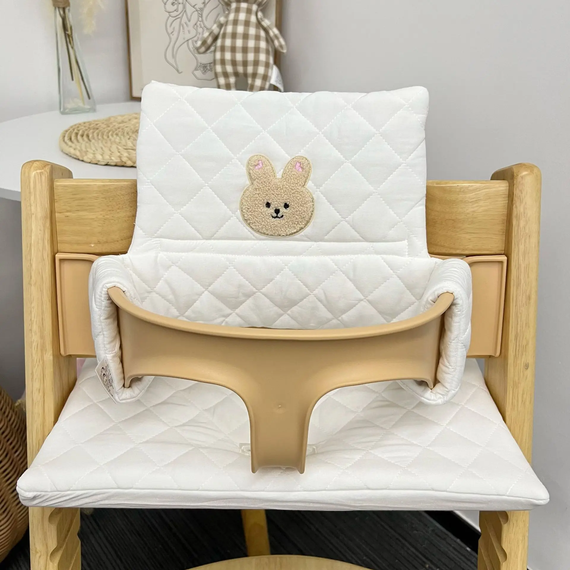 Baby Dining Chair Cushion Autumn And Winter Going Out Portable Non-Slip Integrated Cushion Baby Eating Growth Chair Accessories