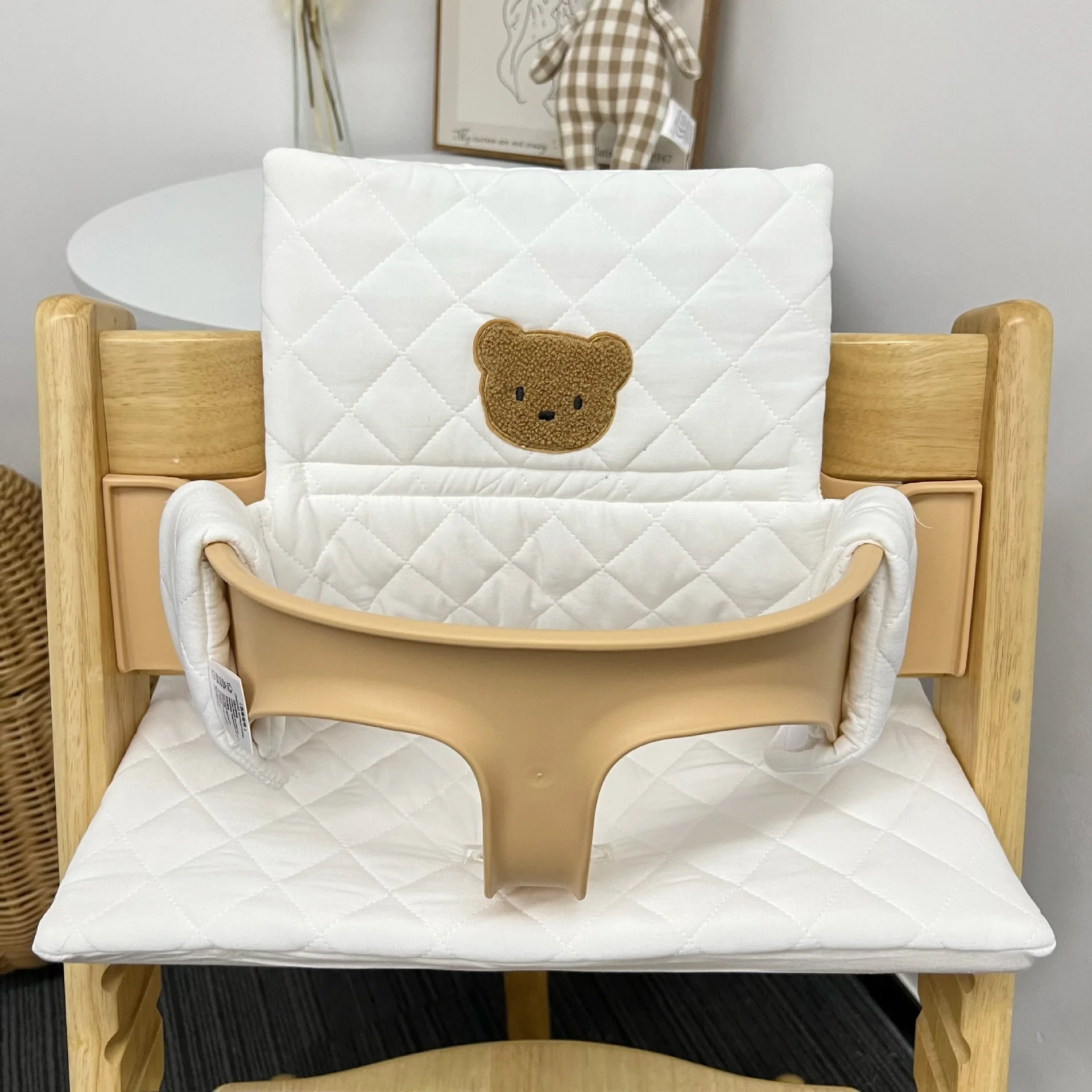 Baby Dining Chair Cushion Autumn And Winter Going Out Portable Non-Slip Integrated Cushion Baby Eating Growth Chair Accessories