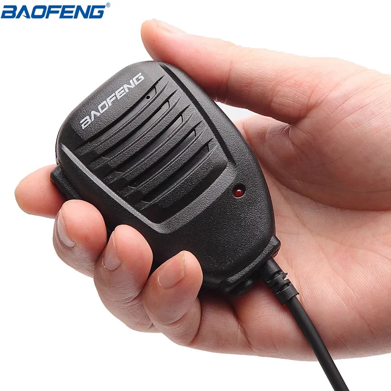 Baofeng Walkie Talkie Speaker Microphone Dual PTT Mic For UV-5R BF-888S UV 13 21 17 Pro UV-5RH Quansheng UV-K5 K6 Two Way Radio