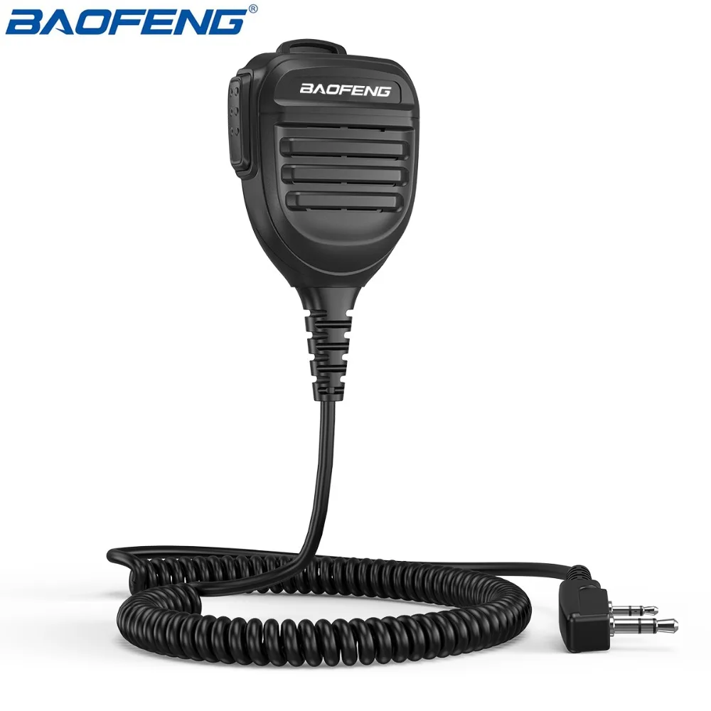 Baofeng Walkie Talkie Speaker Microphone Dual PTT Mic For UV-5R BF-888S UV 13 21 17 Pro UV-5RH Quansheng UV-K5 K6 Two Way Radio