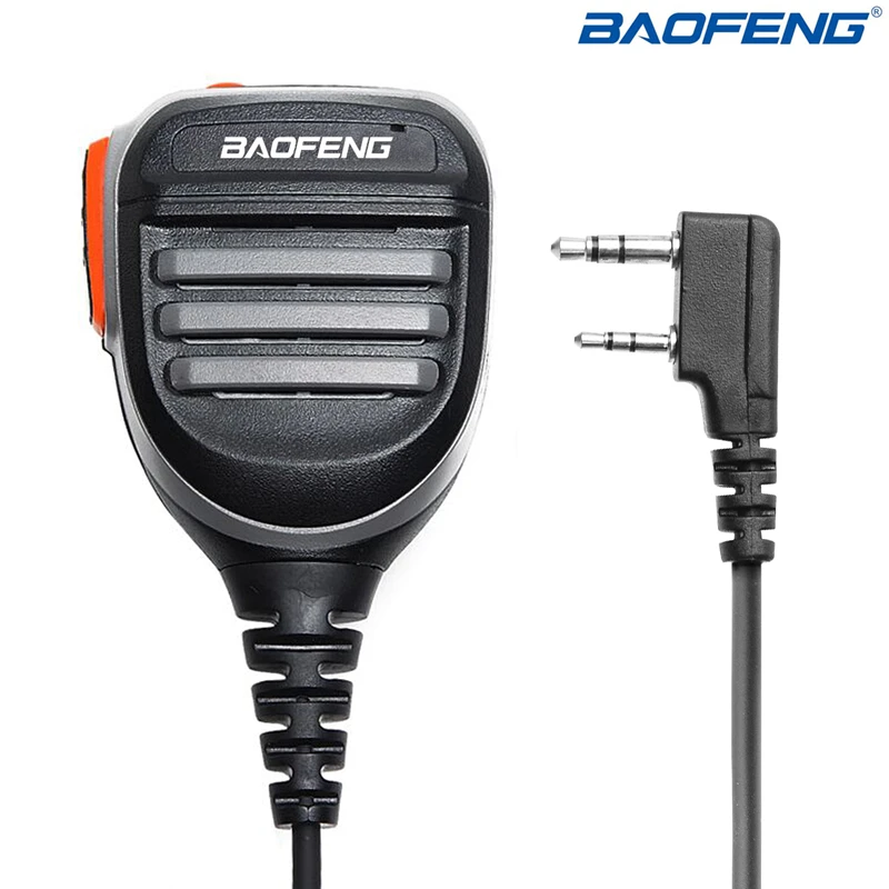 Baofeng Walkie Talkie Speaker Microphone Dual PTT Mic For UV-5R BF-888S UV 13 21 17 Pro UV-5RH Quansheng UV-K5 K6 Two Way Radio