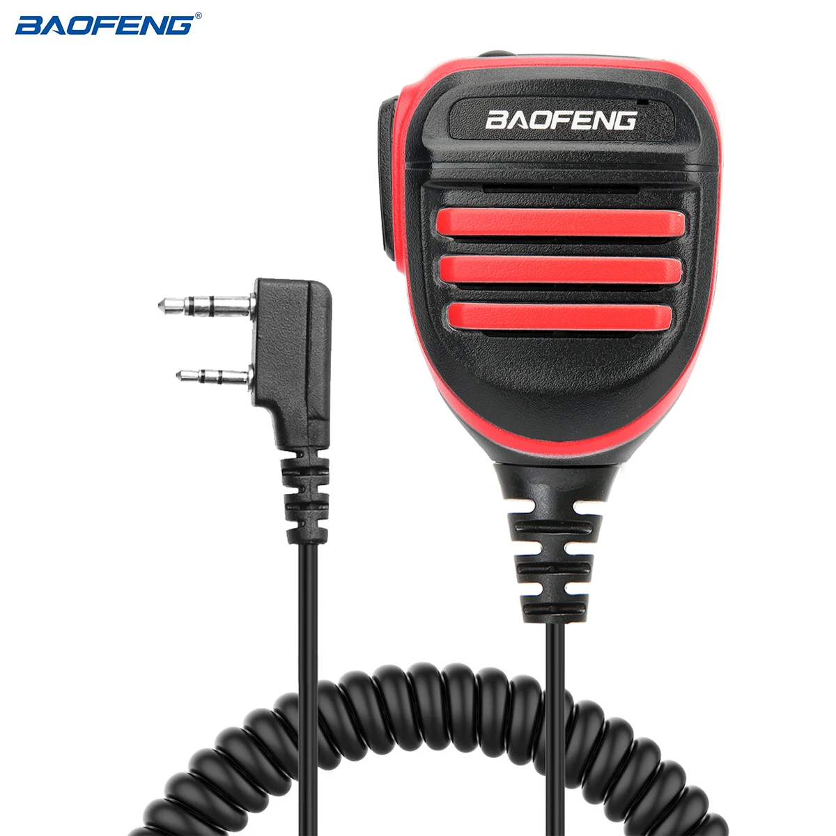 Baofeng Walkie Talkie Speaker Microphone Dual PTT Mic For UV-5R BF-888S UV 13 21 17 Pro UV-5RH Quansheng UV-K5 K6 Two Way Radio