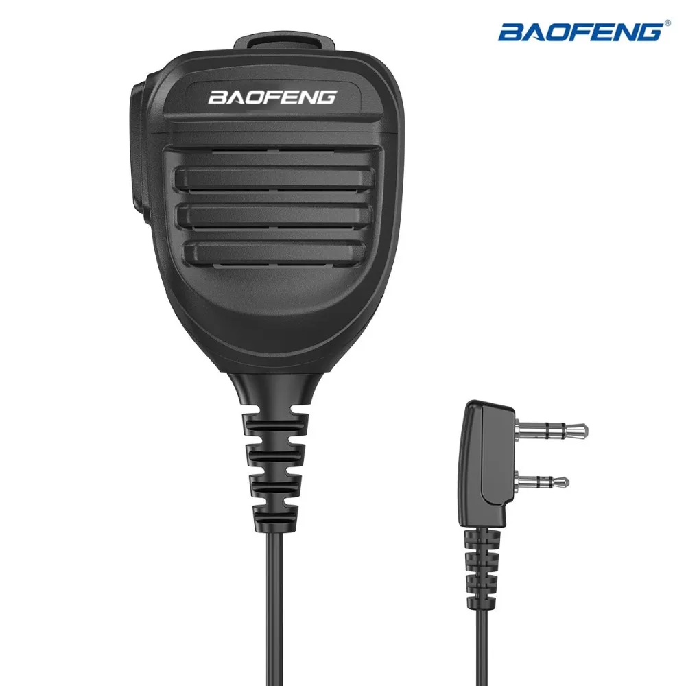 Baofeng Walkie Talkie Speaker Microphone Dual PTT Mic For UV-5R BF-888S UV 13 21 17 Pro UV-5RH Quansheng UV-K5 K6 Two Way Radio