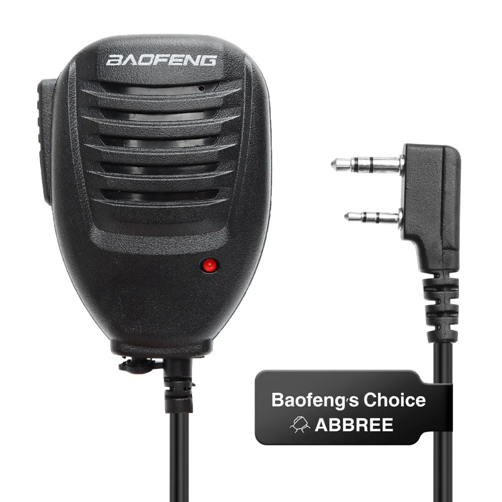 Baofeng Walkie Talkie Speaker Microphone Dual PTT Mic For UV-5R BF-888S UV 13 21 17 Pro UV-5RH Quansheng UV-K5 K6 Two Way Radio