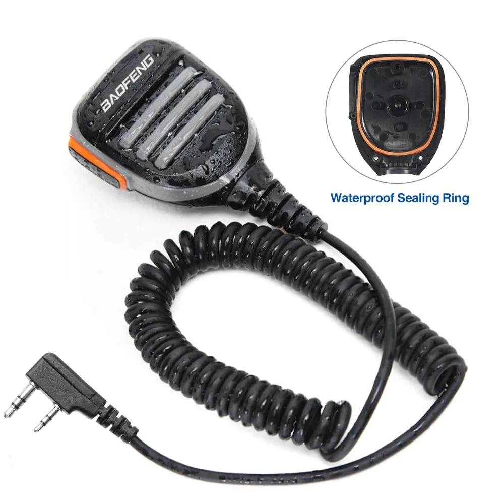 Baofeng Walkie Talkie Speaker Microphone Dual PTT Mic For UV-5R BF-888S UV 13 21 17 Pro UV-5RH Quansheng UV-K5 K6 Two Way Radio