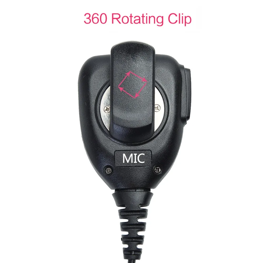 Baofeng Walkie Talkie Speaker Microphone Dual PTT Mic For UV-5R BF-888S UV 13 21 17 Pro UV-5RH Quansheng UV-K5 K6 Two Way Radio