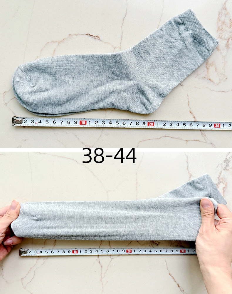 HSS 2024 High Quality Casual Men's Business Socks Summer Winter Cotton Socks Quick Drying Black White Long Sock Plus Size US7-14