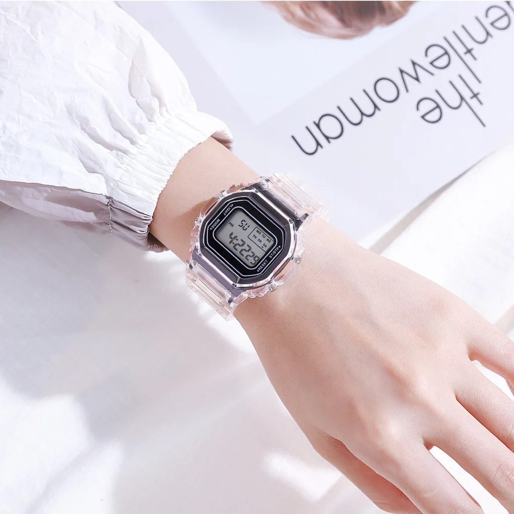 Luxury Women's Rose Gold Silicone Watches Women Fashion LED Digital Clock Casual Ladies Electronic Watch Reloj Mujer 2025
