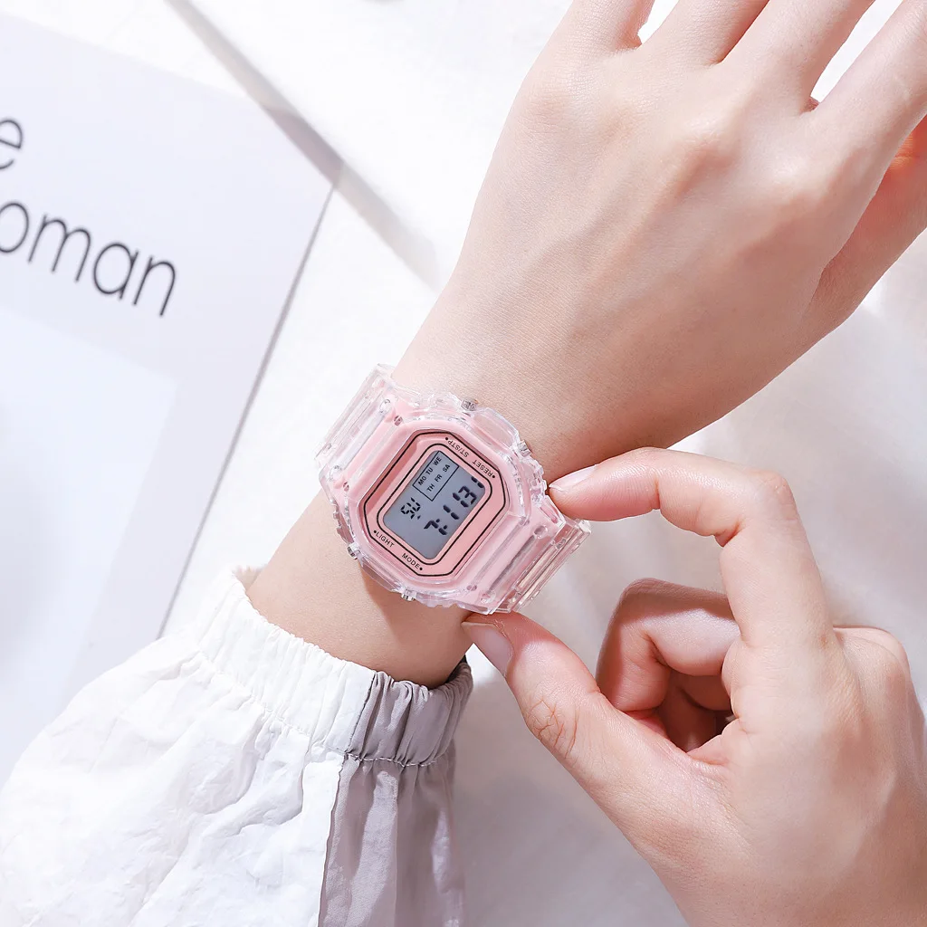 Luxury Women's Rose Gold Silicone Watches Women Fashion LED Digital Clock Casual Ladies Electronic Watch Reloj Mujer 2025
