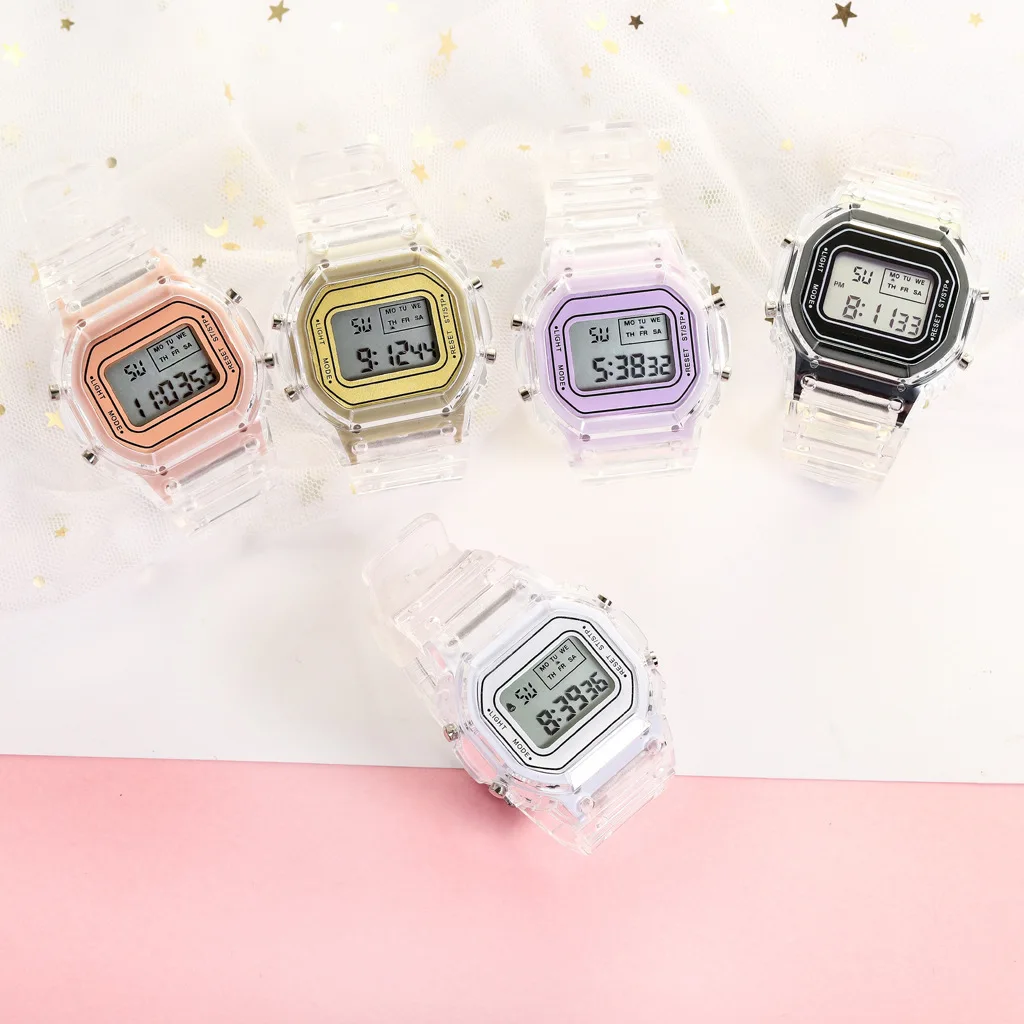 Luxury Women's Rose Gold Silicone Watches Women Fashion LED Digital Clock Casual Ladies Electronic Watch Reloj Mujer 2025