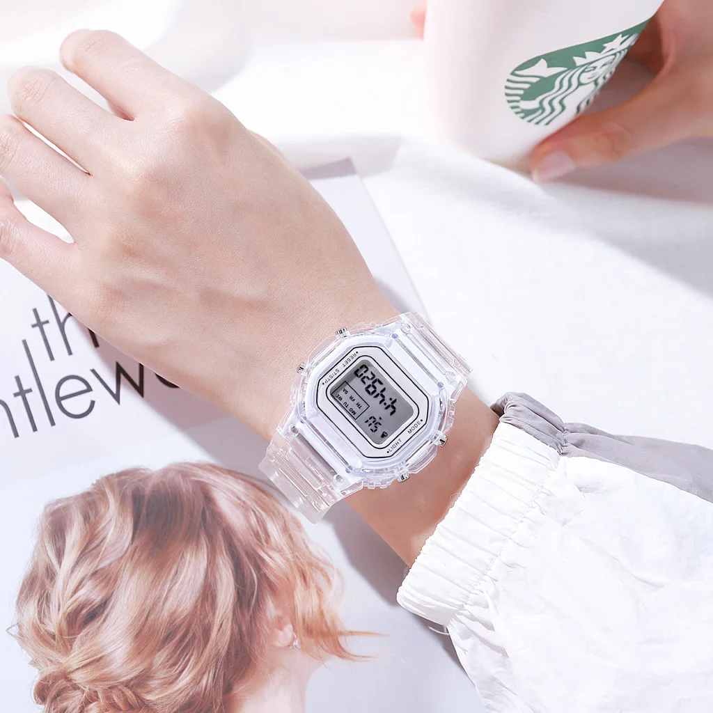 Luxury Women's Rose Gold Silicone Watches Women Fashion LED Digital Clock Casual Ladies Electronic Watch Reloj Mujer 2025