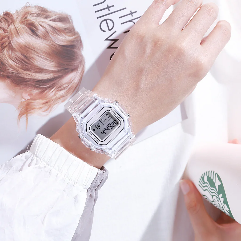 Luxury Women's Rose Gold Silicone Watches Women Fashion LED Digital Clock Casual Ladies Electronic Watch Reloj Mujer 2025