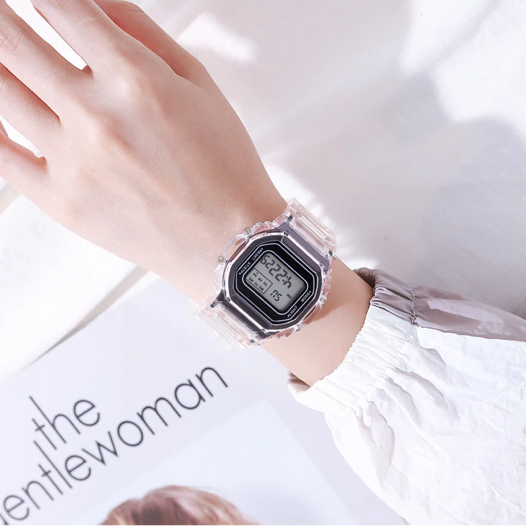Luxury Women's Rose Gold Silicone Watches Women Fashion LED Digital Clock Casual Ladies Electronic Watch Reloj Mujer 2025