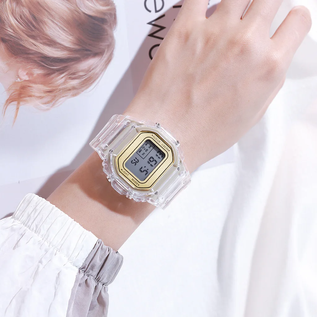 Luxury Women's Rose Gold Silicone Watches Women Fashion LED Digital Clock Casual Ladies Electronic Watch Reloj Mujer 2025