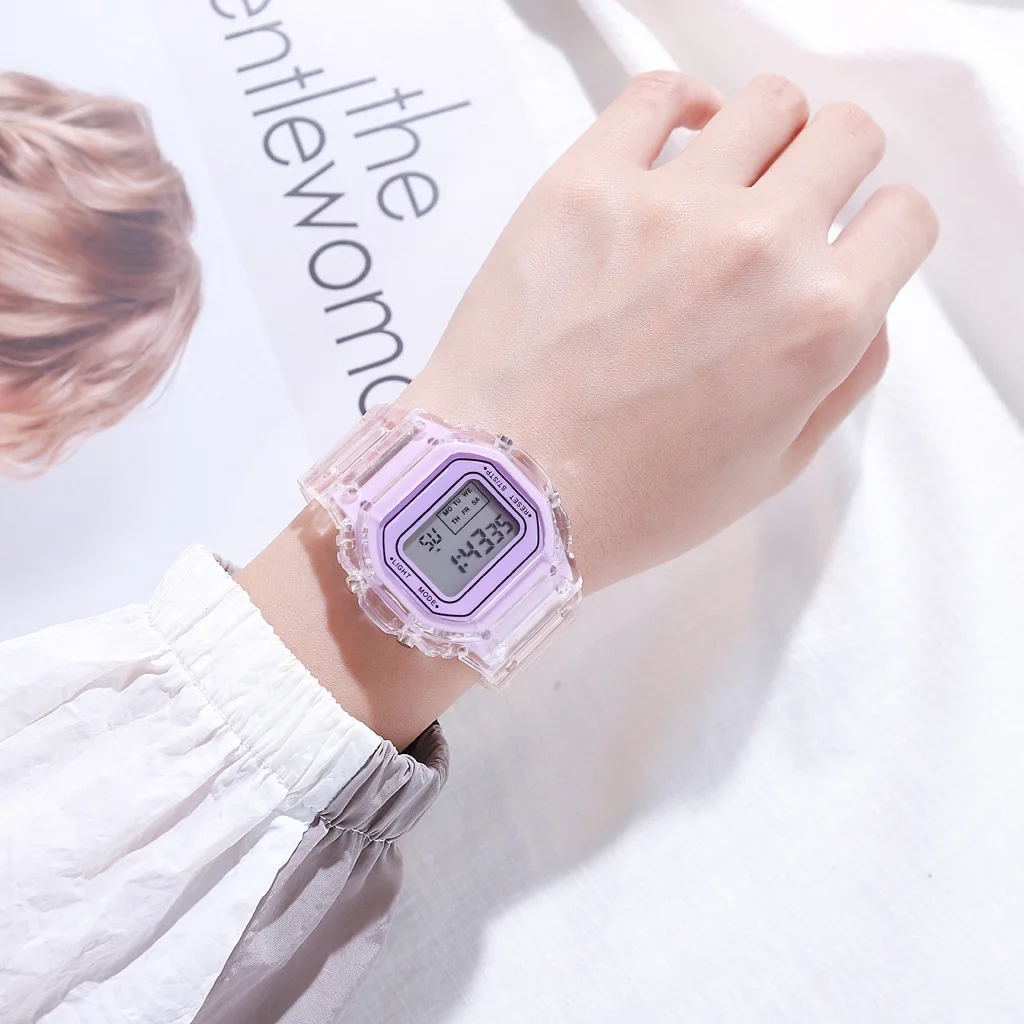 Luxury Women's Rose Gold Silicone Watches Women Fashion LED Digital Clock Casual Ladies Electronic Watch Reloj Mujer 2025