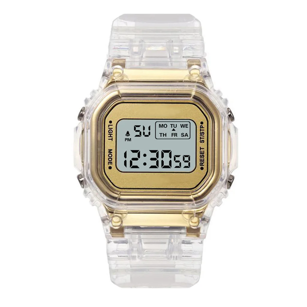 Luxury Women's Rose Gold Silicone Watches Women Fashion LED Digital Clock Casual Ladies Electronic Watch Reloj Mujer 2025