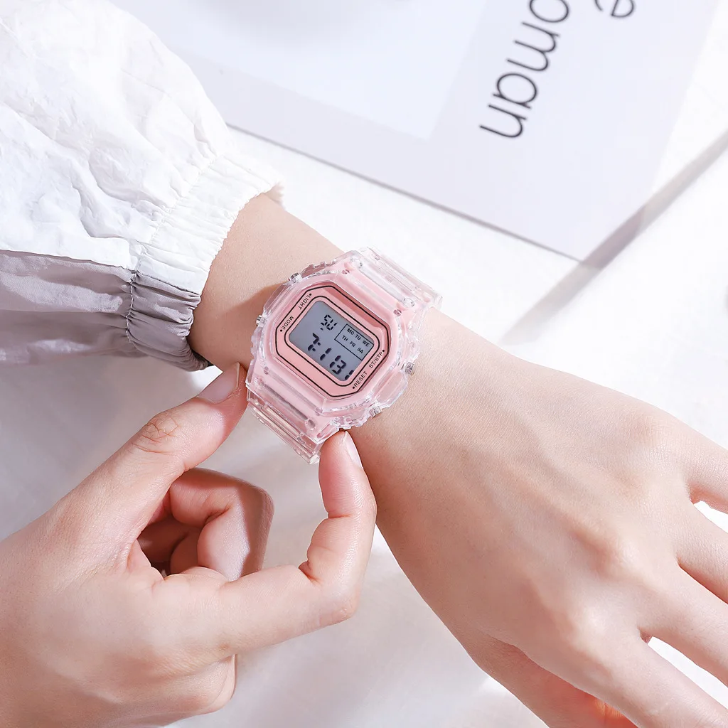 Luxury Women's Rose Gold Silicone Watches Women Fashion LED Digital Clock Casual Ladies Electronic Watch Reloj Mujer 2025