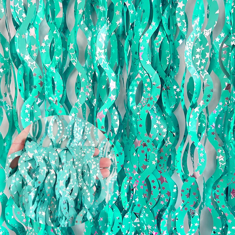 New Arrived Tinsel Foil Fringe Backdrop Curtains for Birthday Wedding Christmas Graduation Photo Booth Decorations