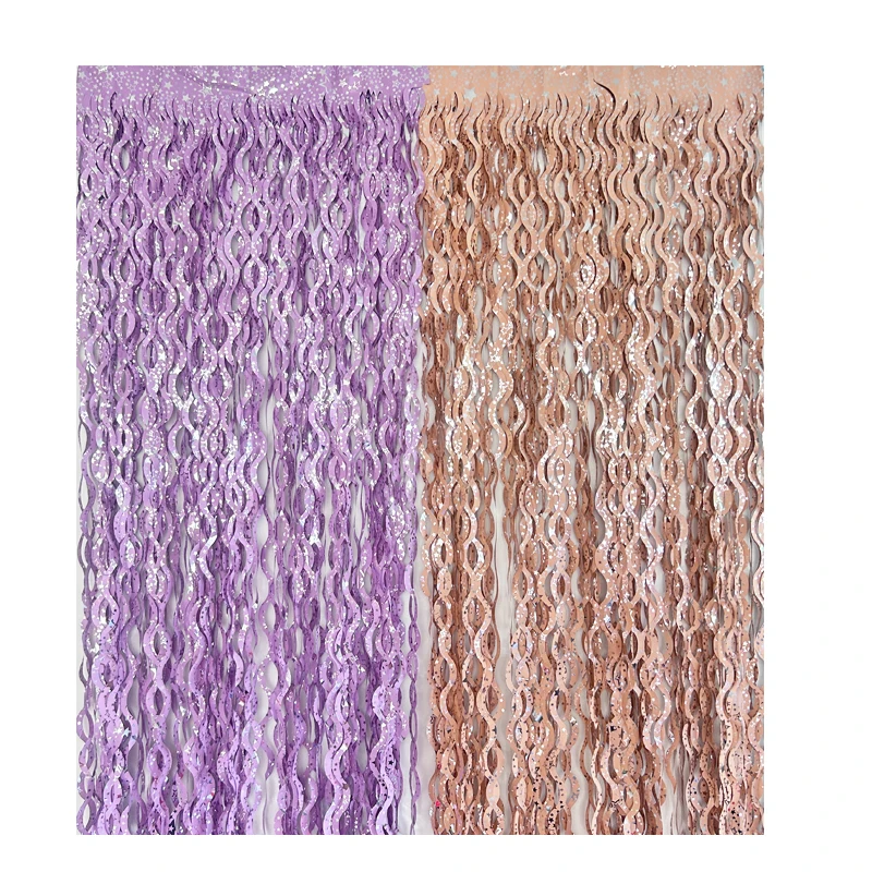 New Arrived Tinsel Foil Fringe Backdrop Curtains for Birthday Wedding Christmas Graduation Photo Booth Decorations