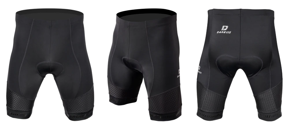 DAREVIE Cycling Shorts 3D Gel Pad Mens Cycling Shorts Breathable Mountain 6 Hours Ride MTB Road Womens Downhill Cycling Shorts