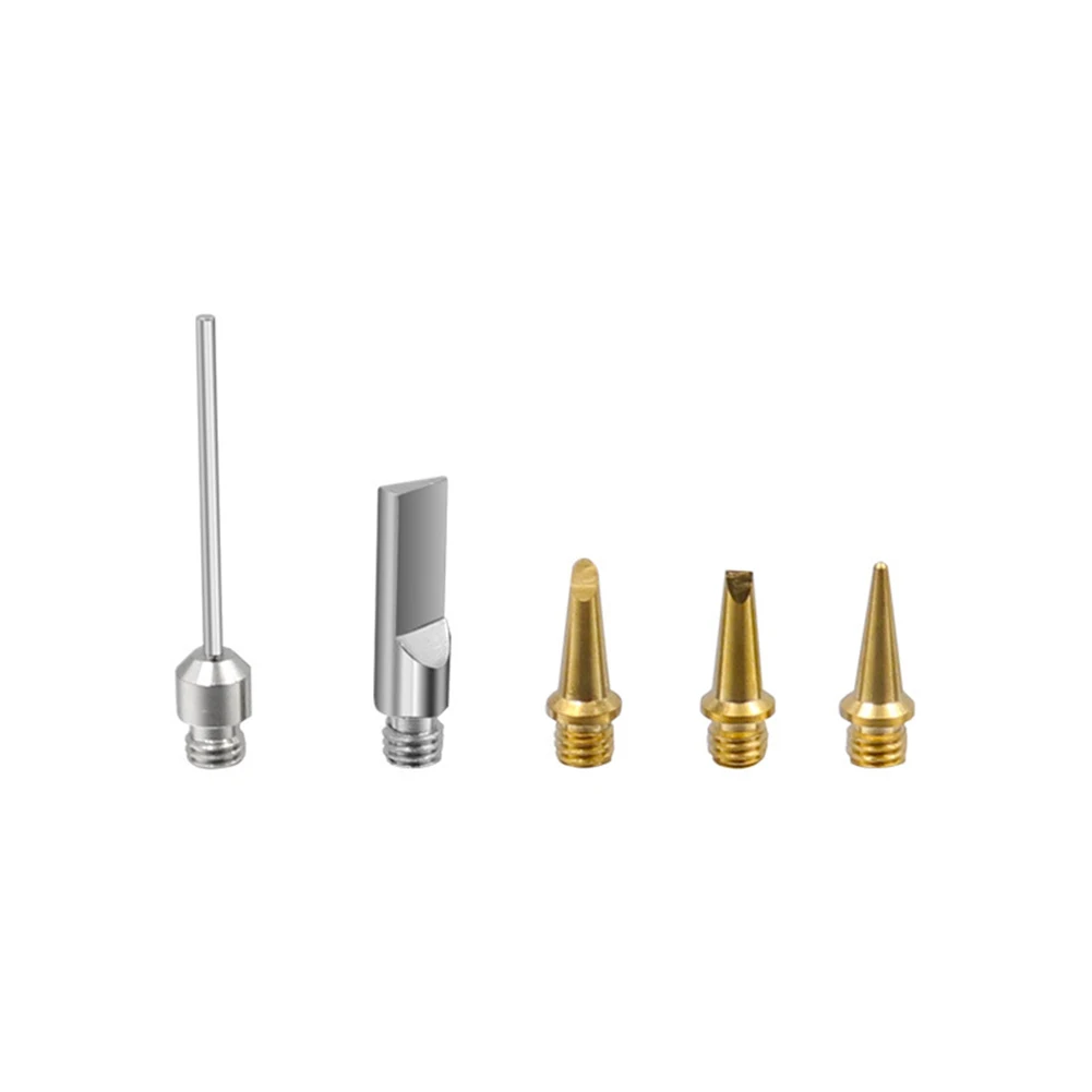 5pcs HS-1115K Butane Gas Soldering Iron Tip 10 In 1 Cordless 26ml Welding Head Kit Torch Pen Tool Soldering Tools Soldering Tip