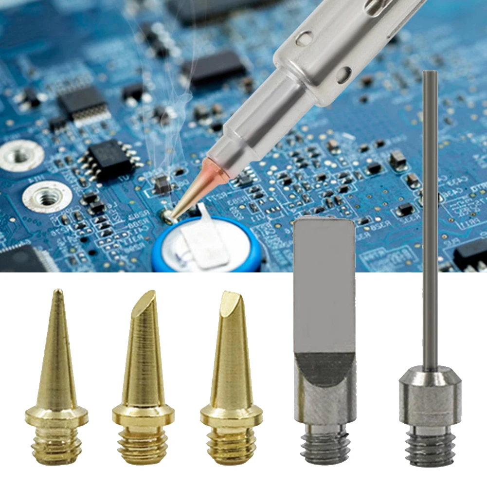 5pcs HS-1115K Butane Gas Soldering Iron Tip 10 In 1 Cordless 26ml Welding Head Kit Torch Pen Tool Soldering Tools Soldering Tip