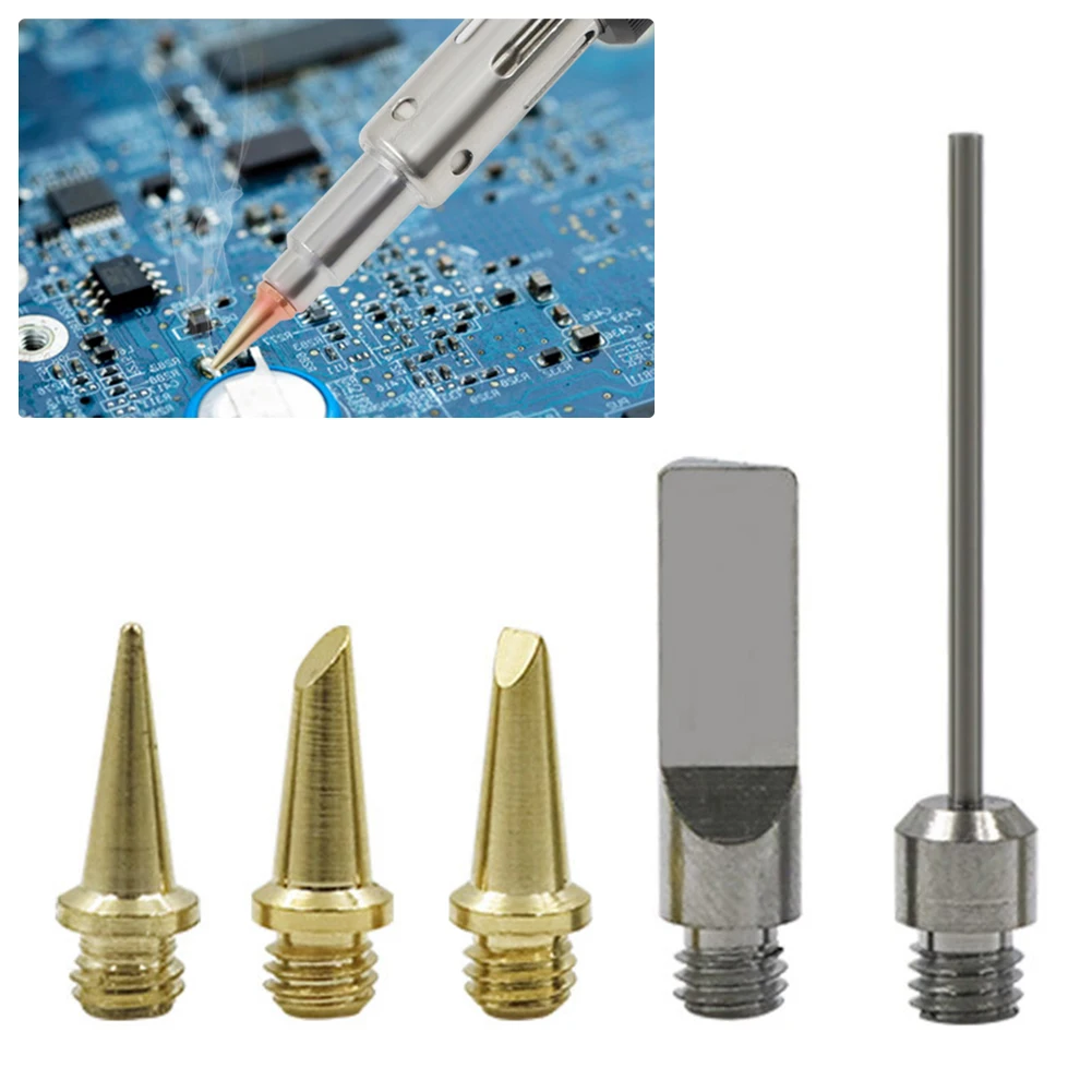 5pcs HS-1115K Butane Gas Soldering Iron Tip 10 In 1 Cordless 26ml Welding Head Kit Torch Pen Tool Soldering Tools Soldering Tip