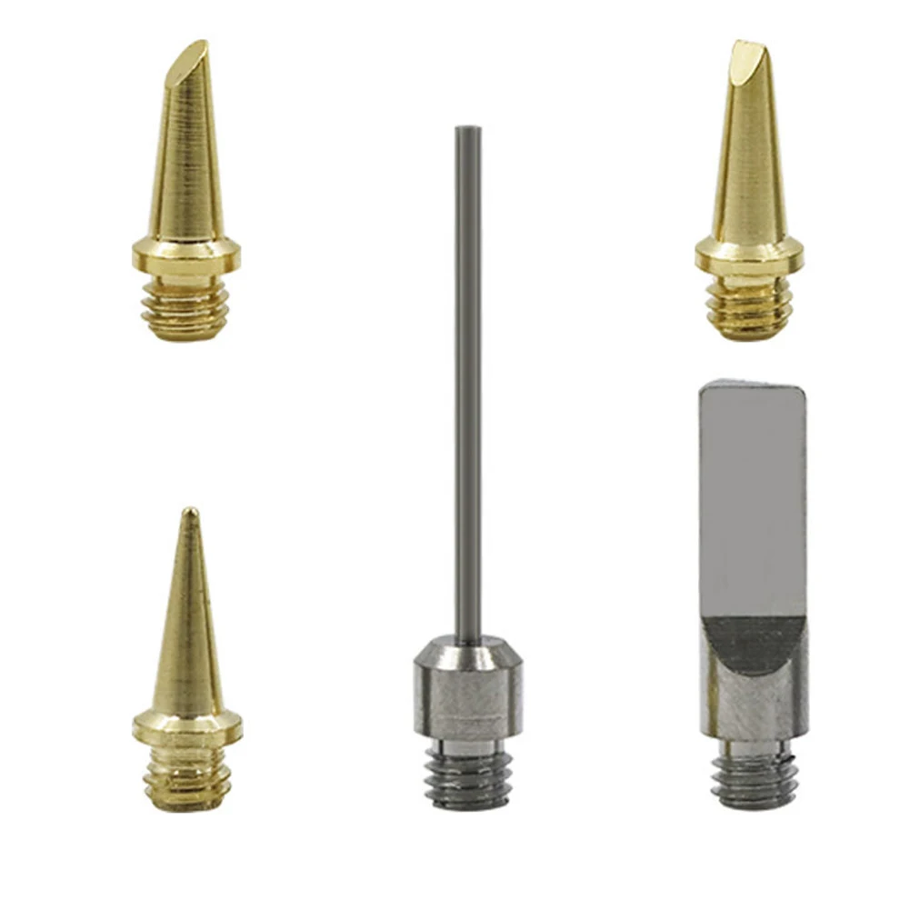 5pcs HS-1115K Butane Gas Soldering Iron Tip 10 In 1 Cordless 26ml Welding Head Kit Torch Pen Tool Soldering Tools Soldering Tip