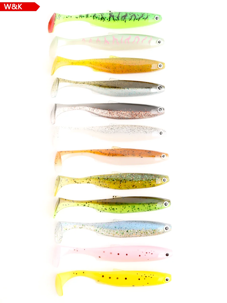 10cm 5pcs/PK Swimbait Hoduller Shad  for Zander Pike Fishing Lure 3.9inch Soft Bait Floating Paddle Tail Soft Lures