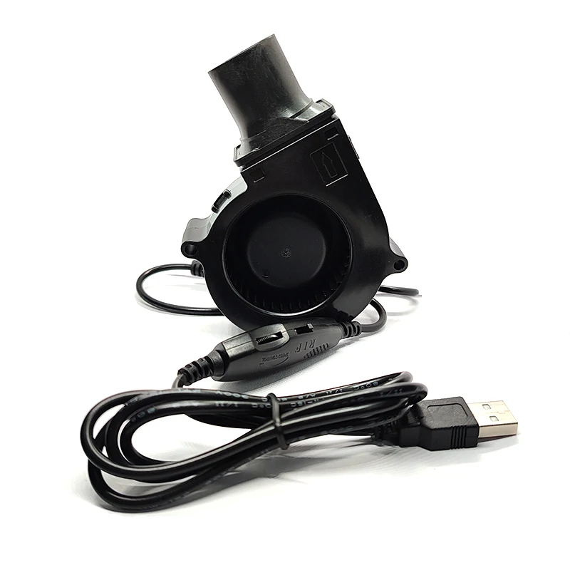 New 7530 7cm 5V USB Portable BBQ Fan for Picnic Camping Air Turbo Blower with Speed ​​Adjustment