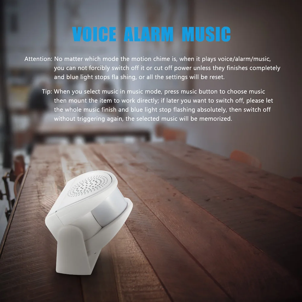 FUERS Wireless Guest Welcome Chime Alarm Door Bell PIR Motion Sensor For Shop Entry Company Security Protection Smart Doorbell