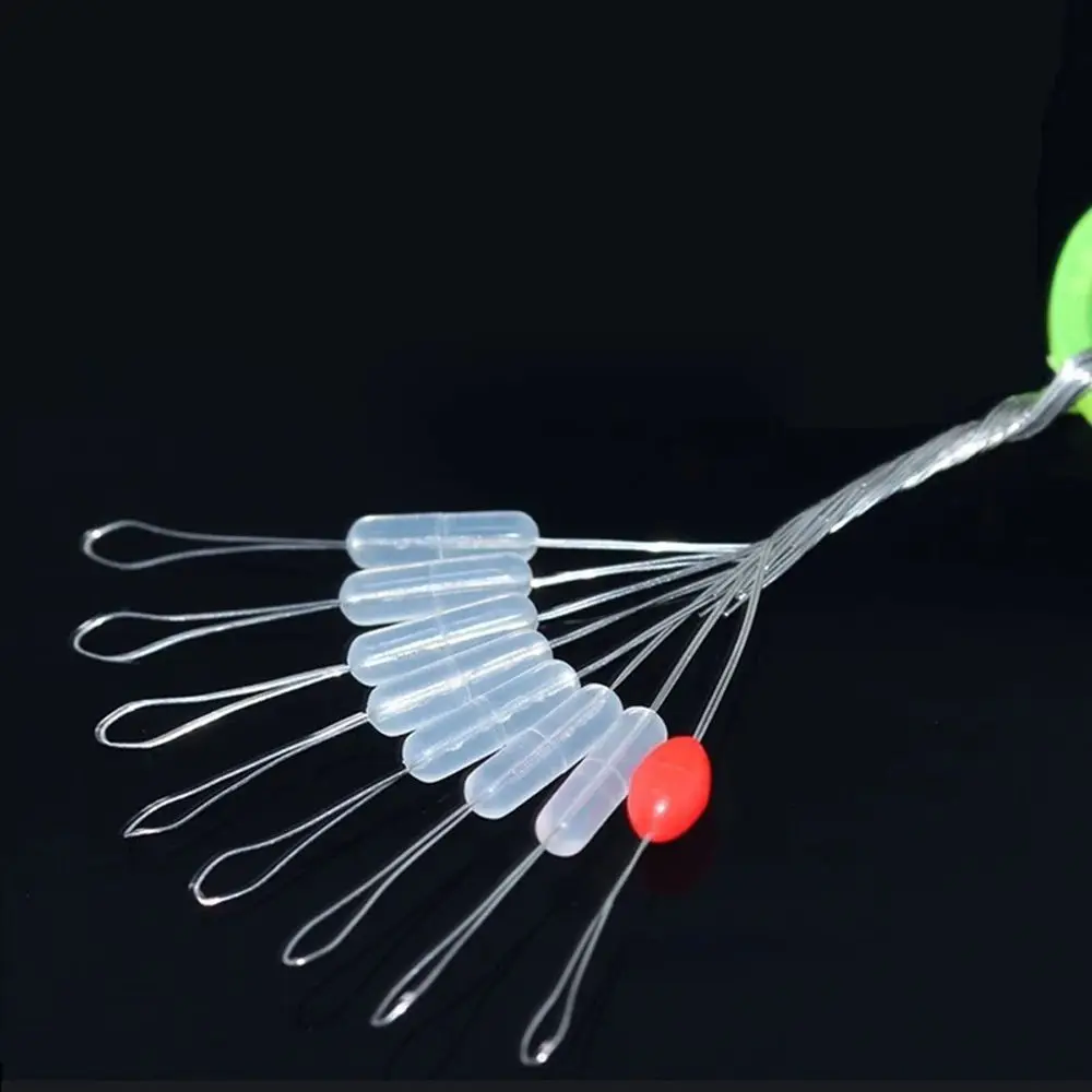 800pcs 100 Groups 8 in 1 Float Rubber Stopper Fishing Bobber Stopper Float Oval Bean Space Fishing Line Tackle Accessories