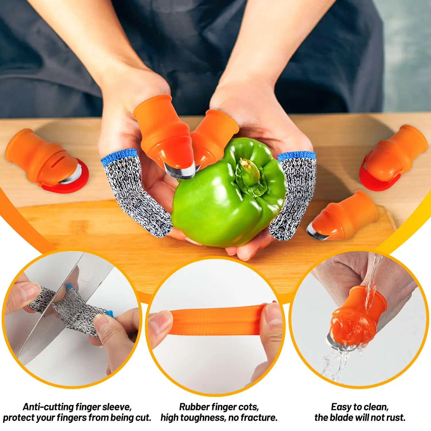 Gardening Silicone Thumb Knife Protector Harvesting Tool Finger Plant Fruit Picking Knives Separator Garden Tool