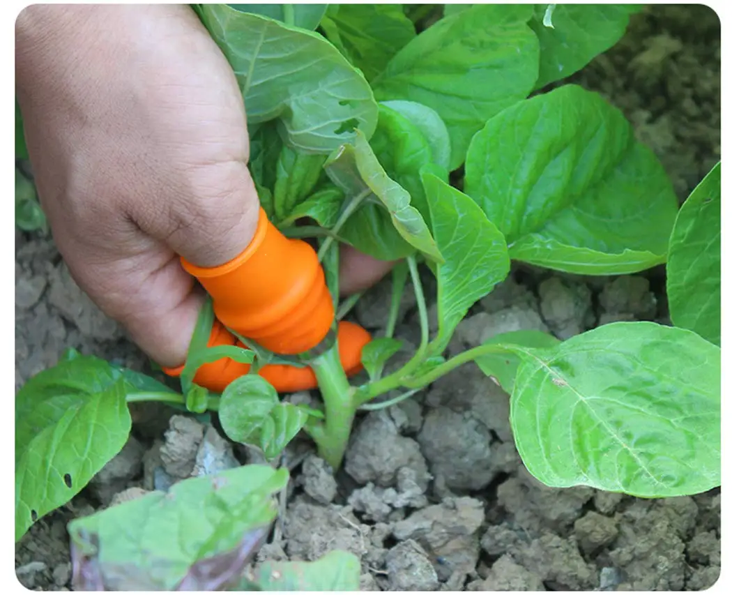 Gardening Silicone Thumb Knife Protector Harvesting Tool Finger Plant Fruit Picking Knives Separator Garden Tool