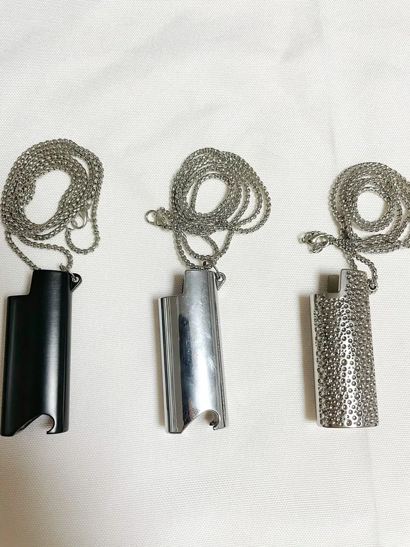 Fashion Metal Lighter Shell Necklace Decoration For Bic J25 J5 Mini Lighter