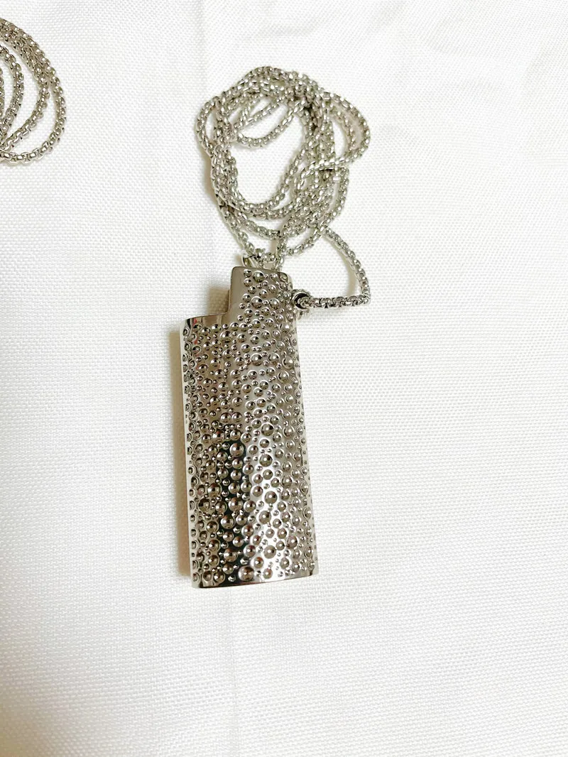 Fashion Metal Lighter Shell Necklace Decoration For Bic J25 J5 Mini Lighter