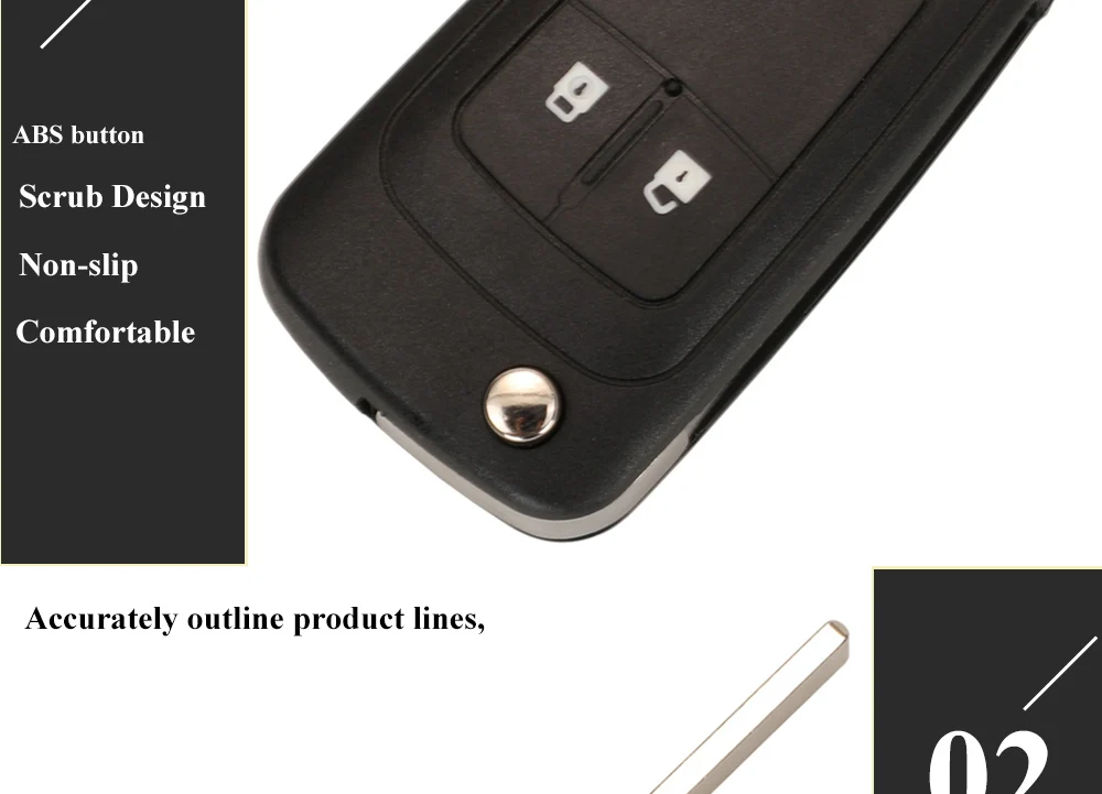 jingyuqin G4-AM433TX 433Mhz ID46-PCF7941 Car Remote Key Fob for Opel/Vauxhall Corsa D 2007+2012 Meriva B 2010+2014 Flip Control