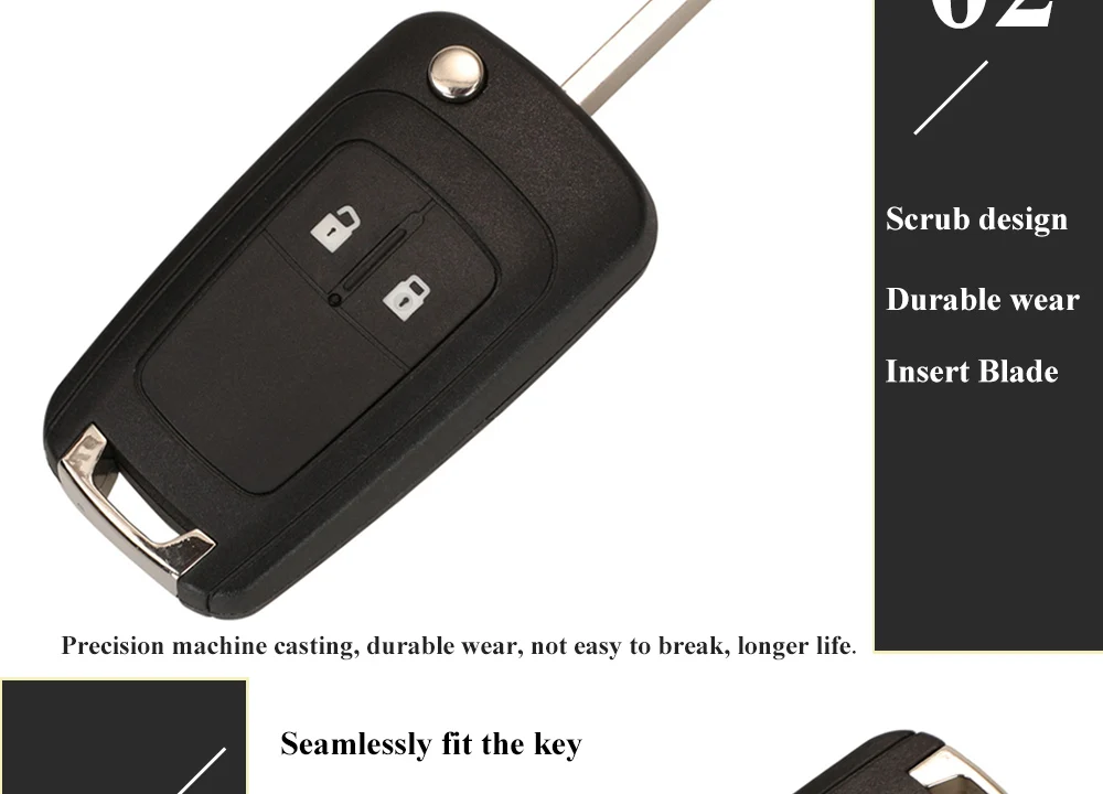 jingyuqin G4-AM433TX 433Mhz ID46-PCF7941 Car Remote Key Fob for Opel/Vauxhall Corsa D 2007+2012 Meriva B 2010+2014 Flip Control