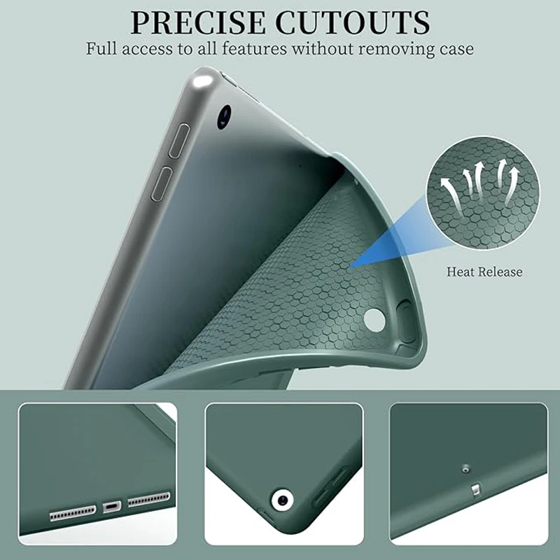 Smart case For iPad 7th 8th 9th Gen 10.2 iPad Air 11 M4 11th A16 11 pro 11 12.9 13 2 3 4 9.7 Cover iPad Air 5 10th 10.9 Funda