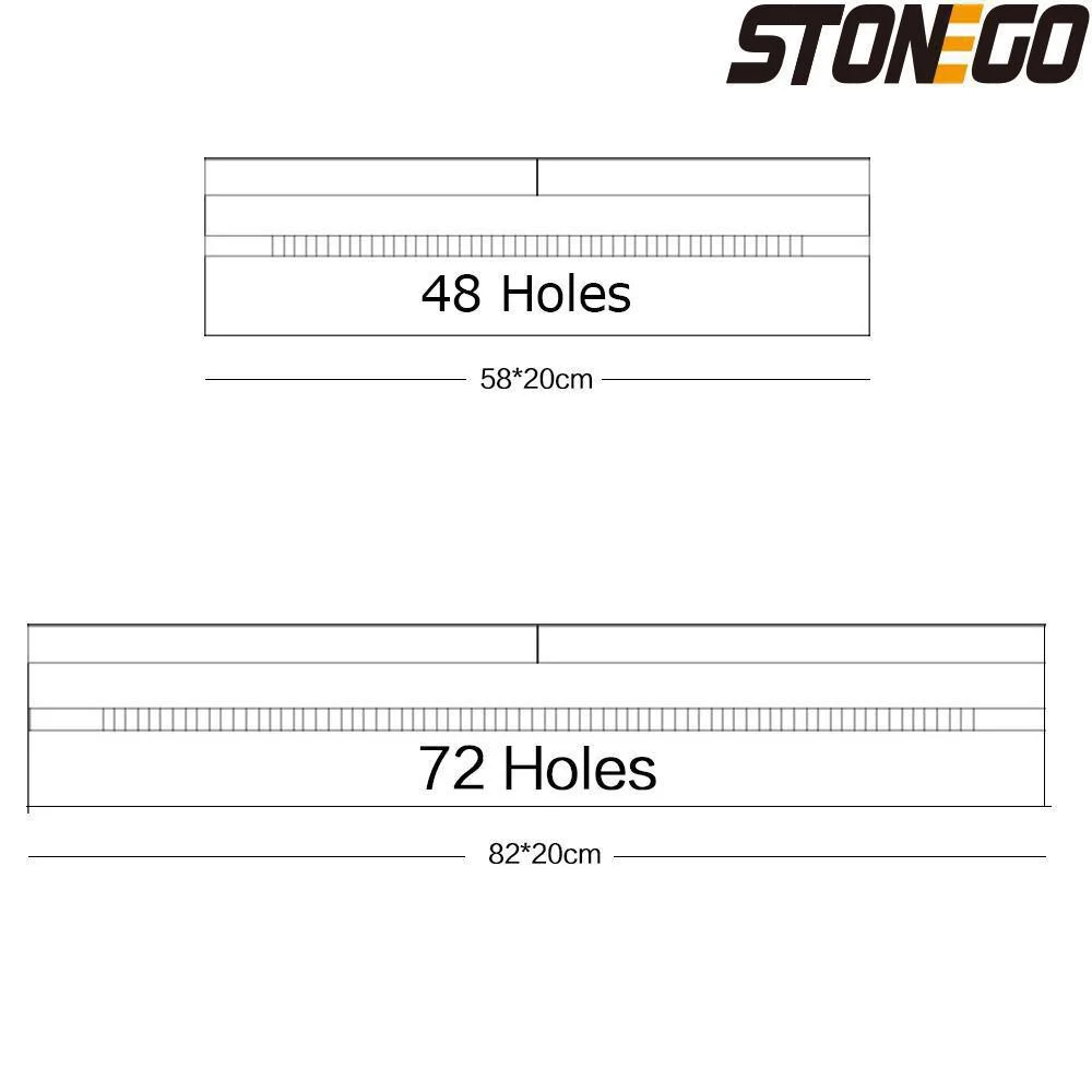 STONEGO 48/72 Holes Canvas Wrap Roll Up Pencil Pen Bag Holder Case Storage Pouch