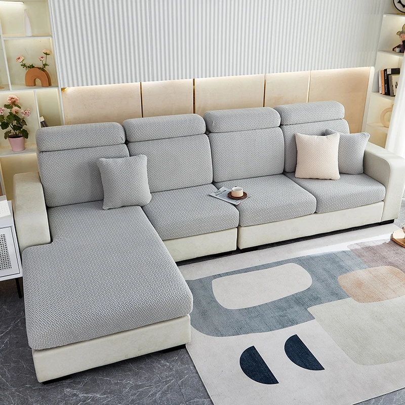Thicken Sofa Seat Cushion Cover Jacquard Chair Cover Sofa Slipcover Stretch Adjustable Sofa Cover Pets Kids Furniture Protector