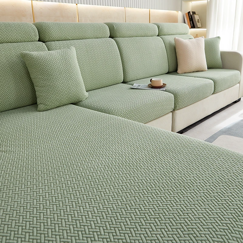 Thicken Sofa Seat Cushion Cover Jacquard Chair Cover Sofa Slipcover Stretch Adjustable Sofa Cover Pets Kids Furniture Protector