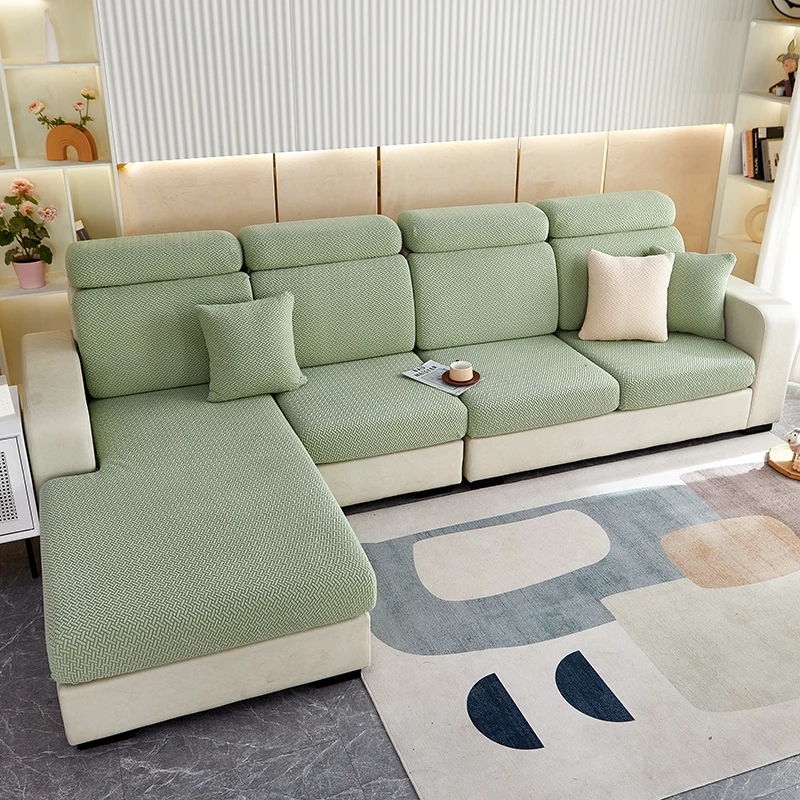 Thicken Sofa Seat Cushion Cover Jacquard Chair Cover Sofa Slipcover Stretch Adjustable Sofa Cover Pets Kids Furniture Protector