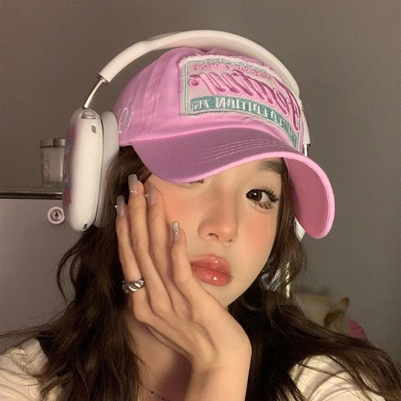 Cotton Baseball Cap for Men Women Fashion Embroidery Hat Cotton Soft Top Caps Casual Retro Adjustable Snapback