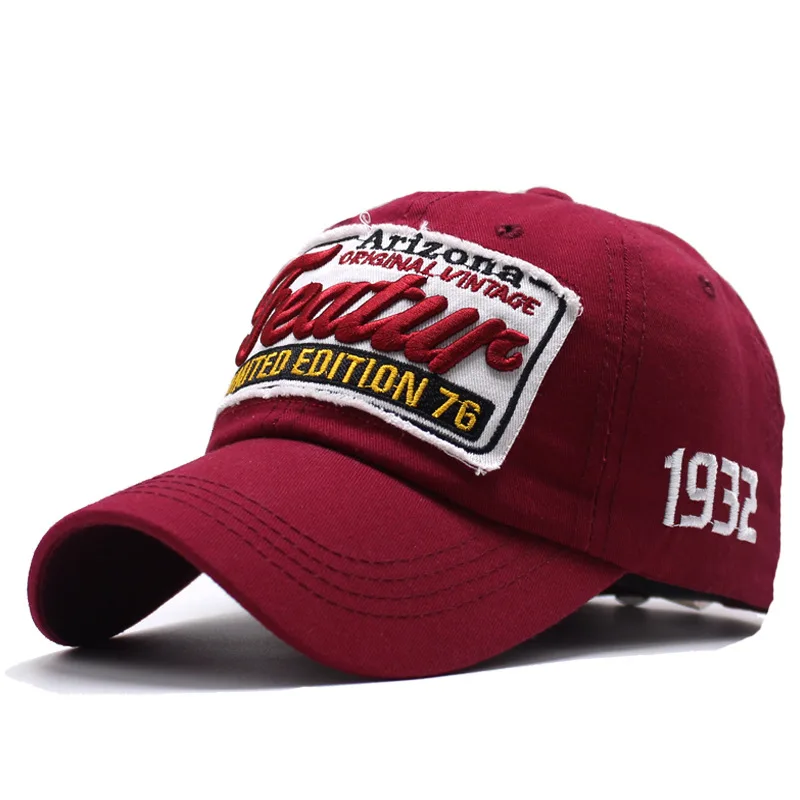 Cotton Baseball Cap for Men Women Fashion Embroidery Hat Cotton Soft Top Caps Casual Retro Adjustable Snapback