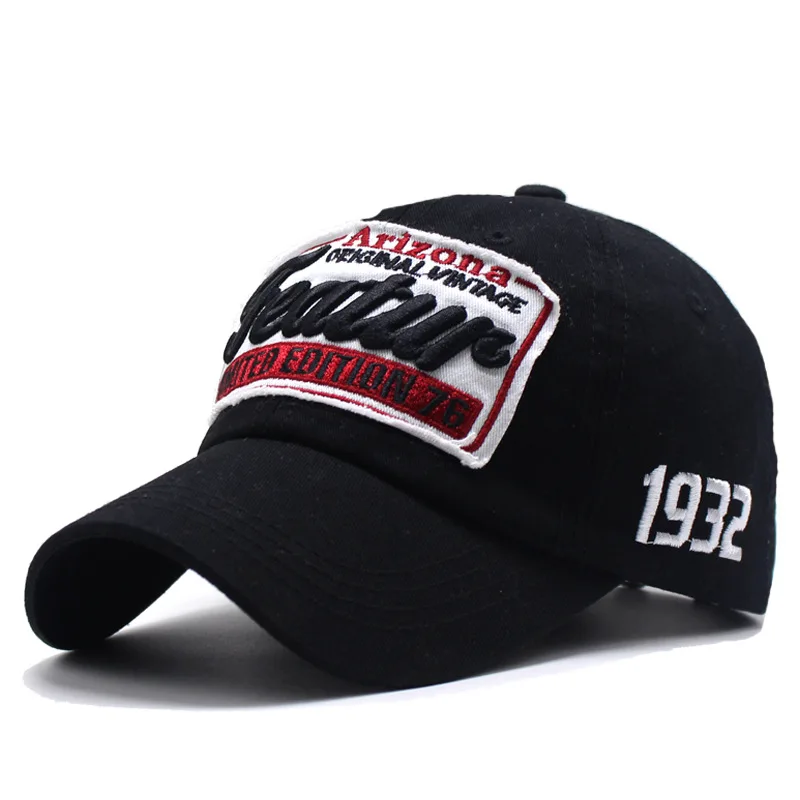 Cotton Baseball Cap for Men Women Fashion Embroidery Hat Cotton Soft Top Caps Casual Retro Adjustable Snapback