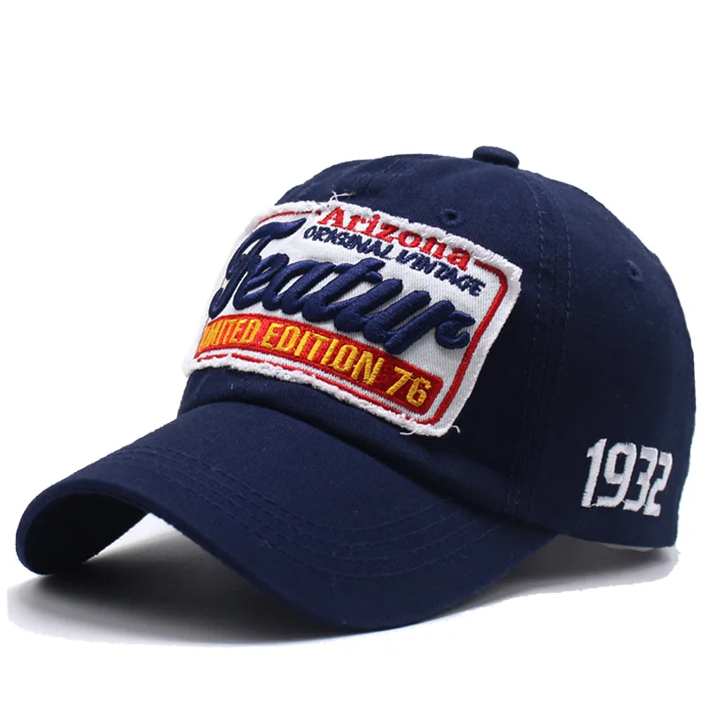 Cotton Baseball Cap for Men Women Fashion Embroidery Hat Cotton Soft Top Caps Casual Retro Adjustable Snapback